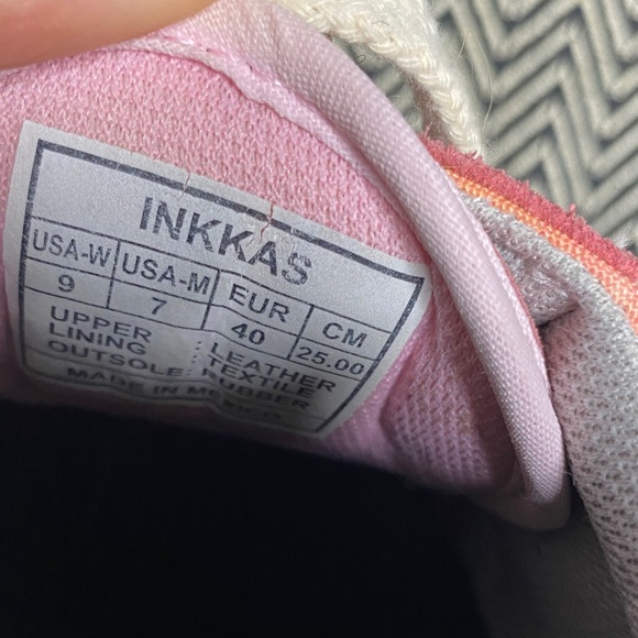 Inkkas Pink and Orange Sneakers - Picture 2 of 12